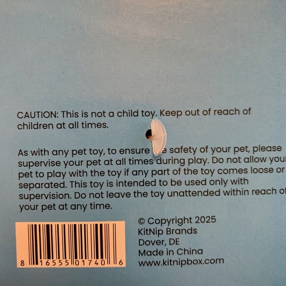 KitNip Box Kitty Cat Catnip Filled 7” Kicker Stuffed Toy New - Picture 7 of 7